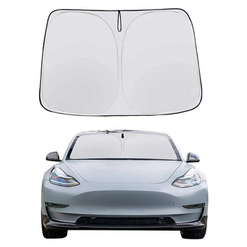 Car Windshield Sun Shade Covers Visors Front Window Sunscreen Protector Parasol Coche For Tesla Model 3 Y Sunshade Accessories