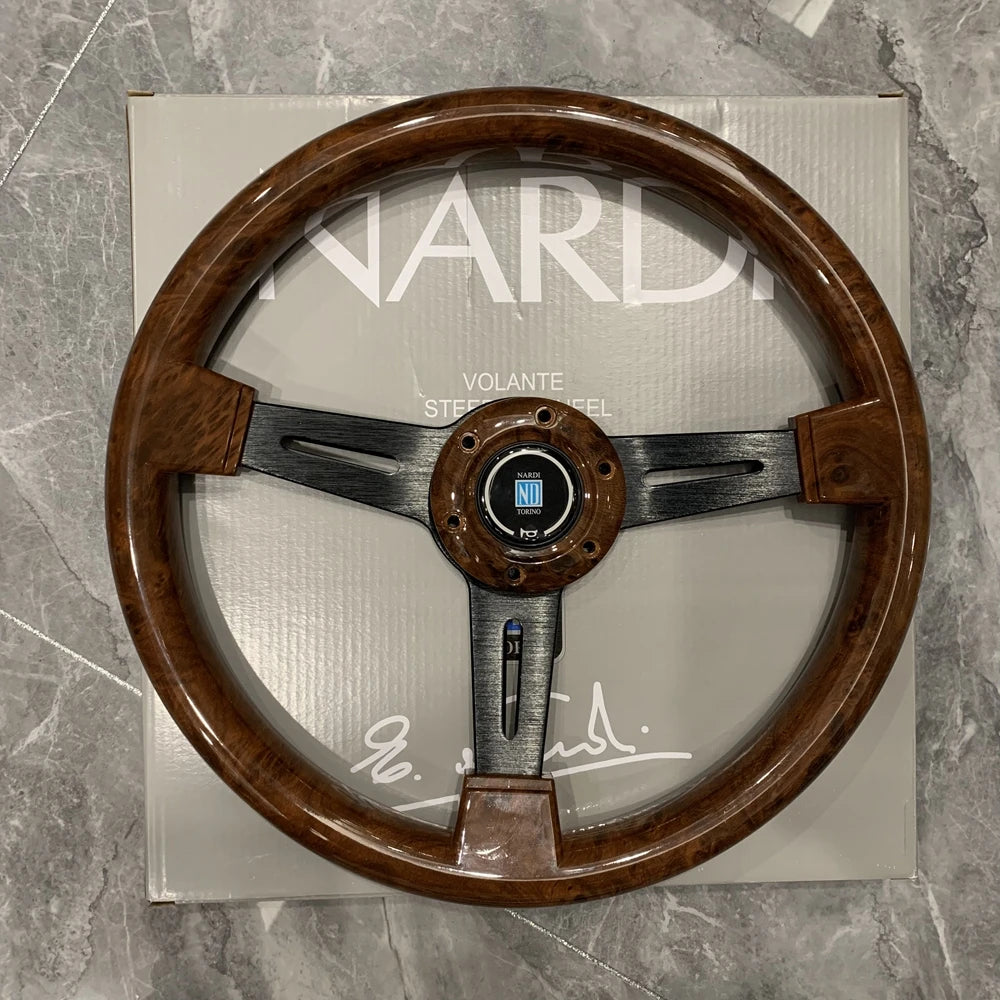 14 Inch Classic Wood Steering Wheel for VW, Honda, Toyota, BMW | JDM Racing