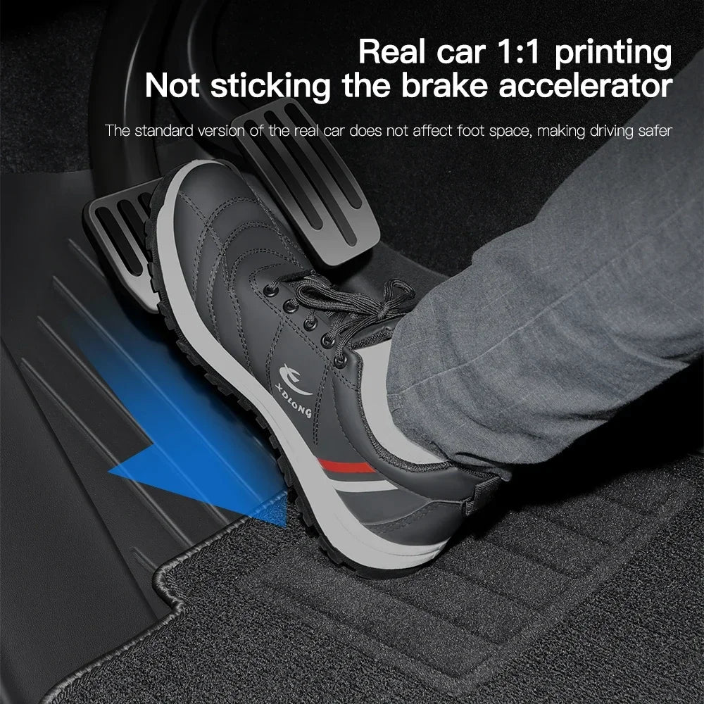 Car Floor Mats for Tesla Model 3 Y 2019-2024 Four Seasons Waterproof Non-slip