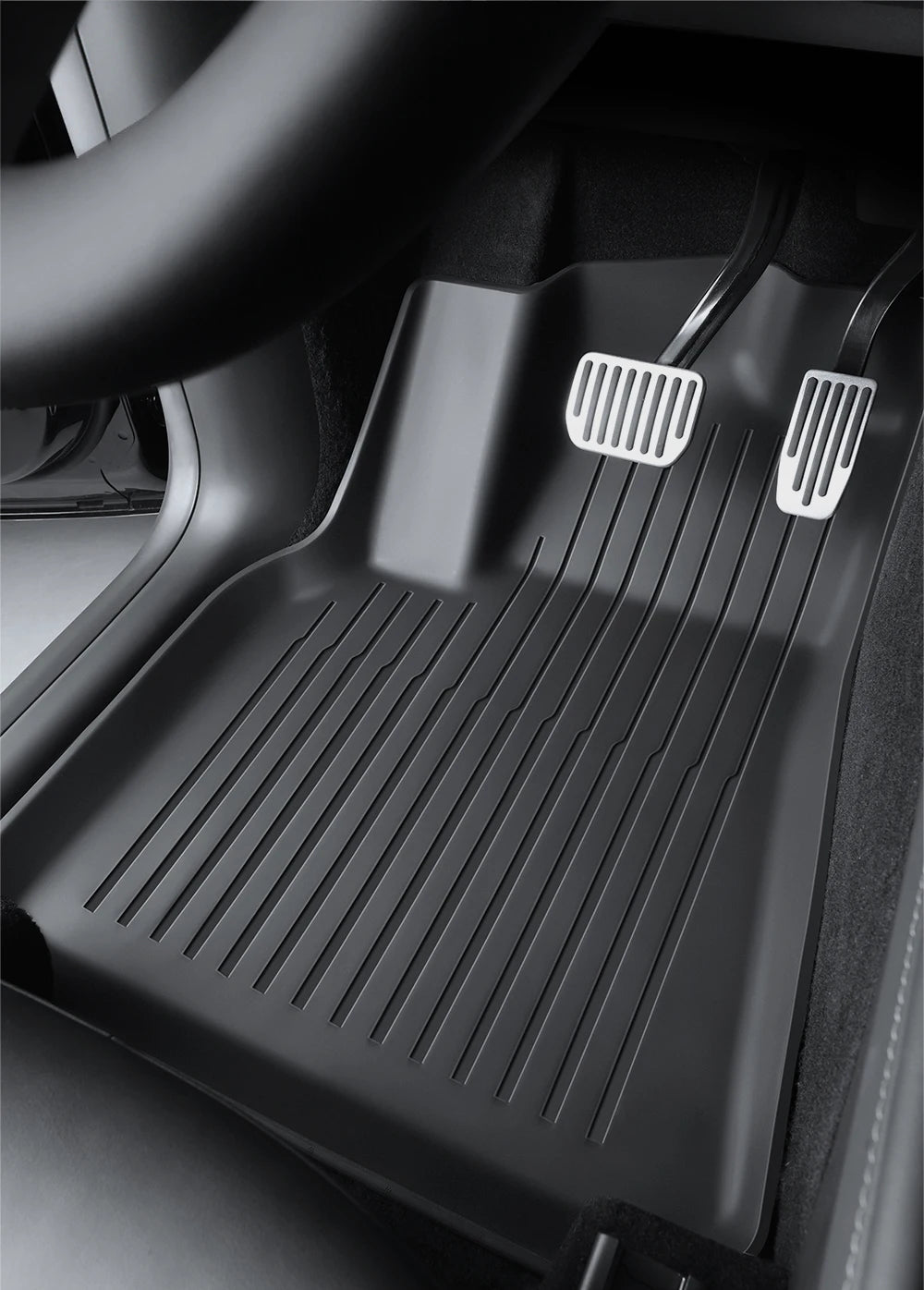 Tesla Floor Mats for Model Y & 3 (2021-2024) - TPE Waterproof Set